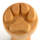 MKM Paw Print 2.5cm wood stamp